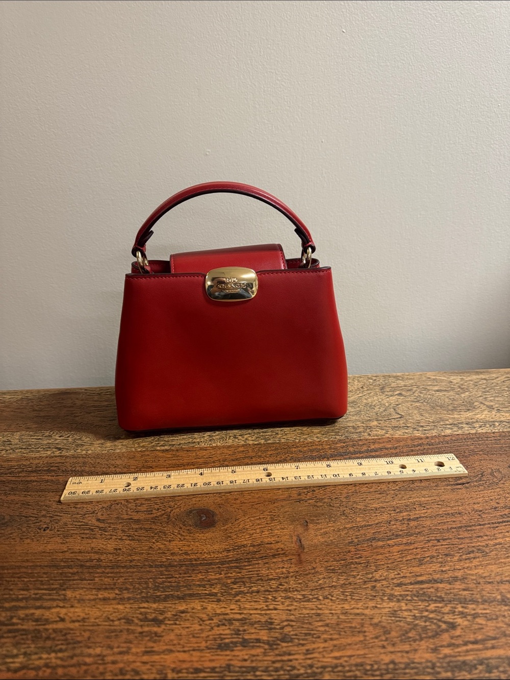 NWOT Coach Eliza Mini Carryall Bag Red